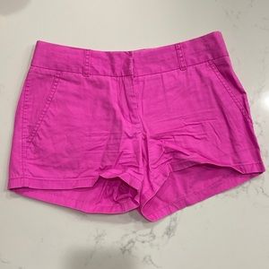 J Crew womens 4” pink chino shorts